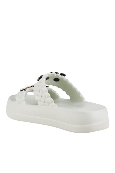 Liger Women's Stylish Comfortable Daily Slippers with Stones Water Green