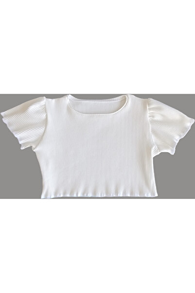 MODA59 Ecru Color Modal Cotton Skirted Crop Suit Floral Viscose