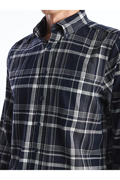 LC Waikiki LCWAIKIKI Classic  Regular Fit Uzun Kollu Ekose Erkek Gömlek