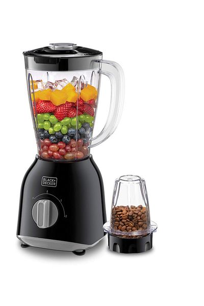Black&Decker Black & Decker 400W Blander with 2x Blender Jar Grinder Mill,BX365J-B5
