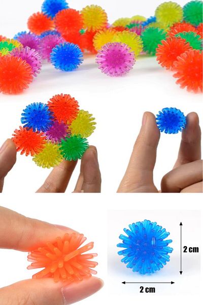 Bunyon 2Pcs Children's Sensory Integration Hand Foot Finger Stimulating Spiky Massage Ball Trigger Point Finger Trainer