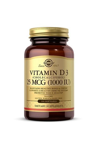 Solgar Vitamin D3 1000Iu Cholecalciferol 100S