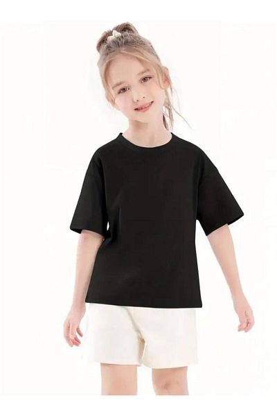 BEBEĞİME ÇORAP Tricou cu mânecă scurtă, cu mânecă scurtă, cu decolteu, pentru fete
