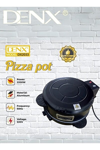 Denx Electric Arabic Bread and Pizza Maker – 40cm, 2200W DX2099
