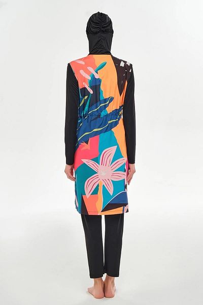 ROZAMAY Parachute Fabric Parachute Top Zippered Parachute Fabric Sleeves Swimsuit Fabric and Bottom Parachute Fabric