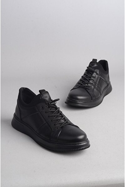 SEÇ KUNDURA KMC 5Y0001 Pantofi casual pentru bărbați din piele naturală neagră