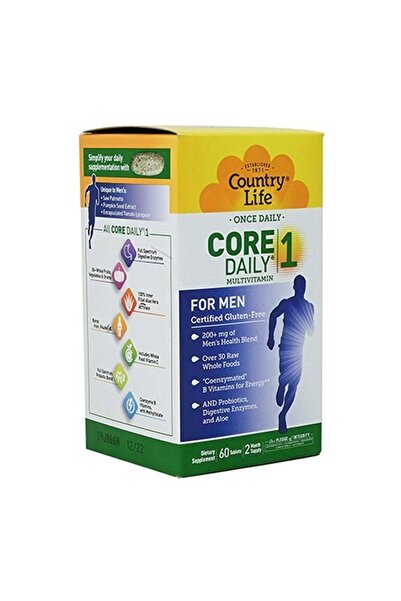 COUNTRY LIFE أقراص كور ديلي 1 للرجال 60 قرصًا
