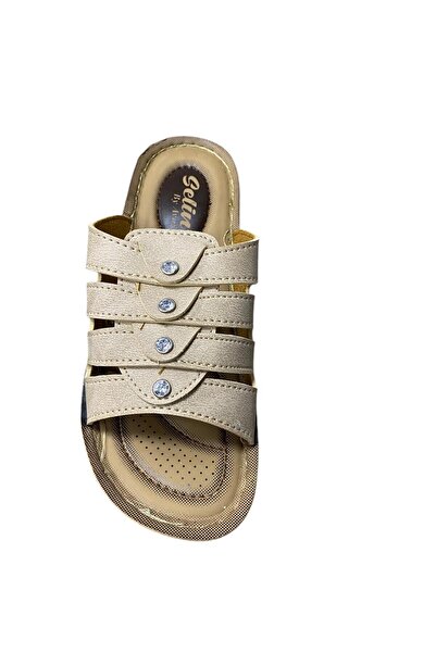 AVOX Жіночі тапочки з плоскою підошвою та камінцями