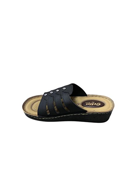 AVOX Жіночі тапочки з плоскою підошвою та камінцями