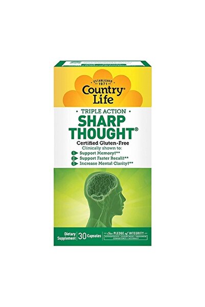 COUNTRY LIFE كبسولة ثلاثية المفعول للفكر الحاد 30 كبسولة