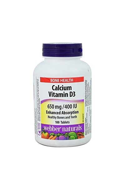 webber naturals أقراص كالسيوم وفيتامين د ١٠٠ قرص