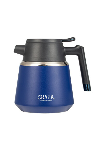 SHAHA STAINLESS STEEL V. FLASK 1.3L DECORATION BLUE
