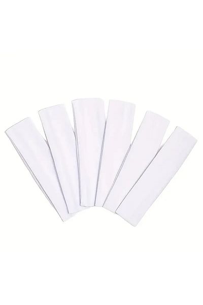Askıcı Unisex 2Pcs White Yoga Sweatband Hair Head Bandana Combed Sportsman Band