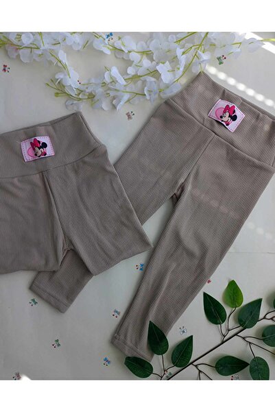 MÇ FAMİLY STORe KIZ ÇOCUK TAYT TEK ALTI ŞARDONLU PAMUKLU TAYT