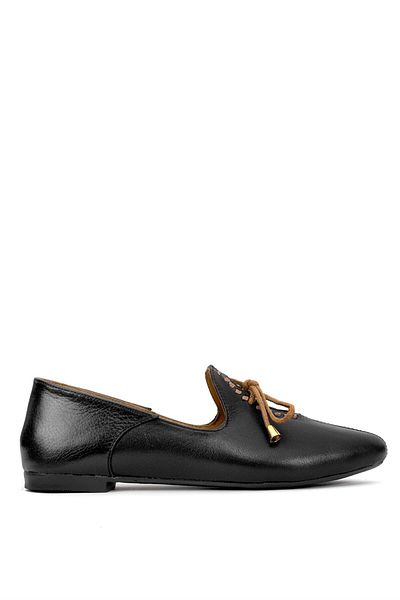 Ayakkabı Fuarı Pantofi de dama din piele neagra Elite Brk300C pantofi confortabili de vacanta