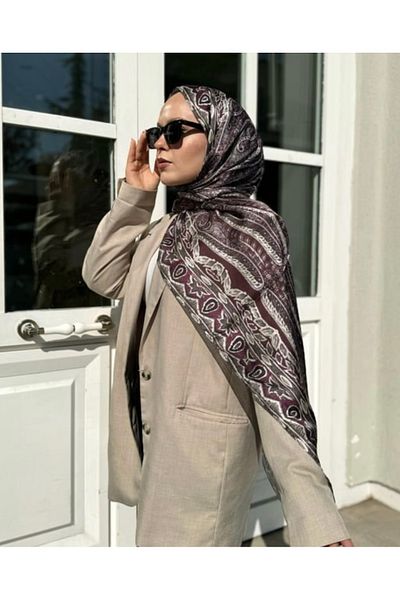 Butik Women's New Season Ethnic Pattern Idol Silk Shiny Shawl