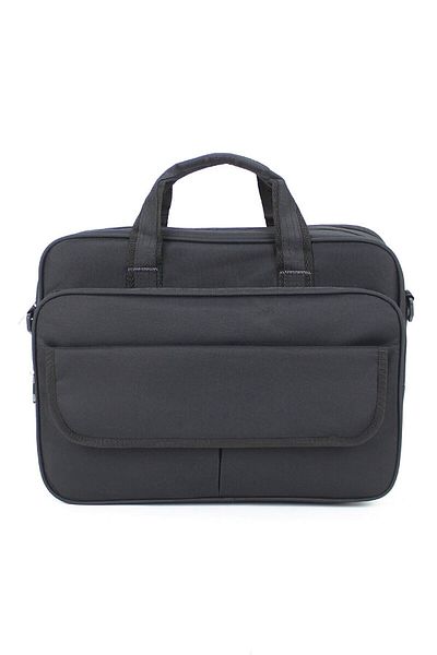 SYM SARAÇ Basic Black Hand and Shoulder Bag 15.6 Laptop Compartment Waterproof Fabric