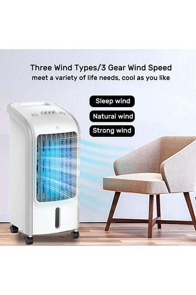 Cady One Air cooler with a large water tank with a capacity of 4 liters and a power of 80 watts