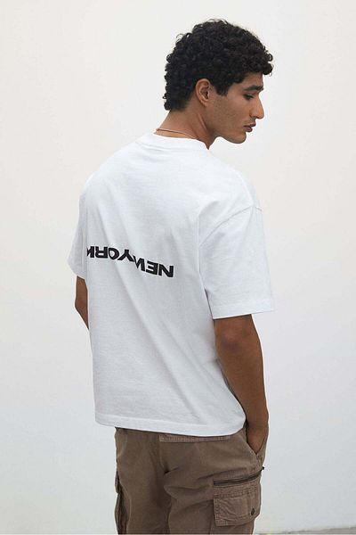 H&M Loose Fit Printed T-shirt