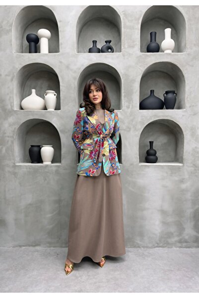 Cardella Λινό φόρεμα υψηλής ποιότητας με λινό σετ