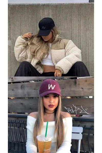 w white stars sports & wear Спортна шапка унисекс, комплект от 2 части с бродирана велкро задна част и регулируема закопчалка