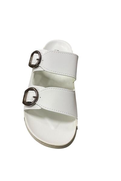 MULEX Жіночі тапочки з рівною підошвою та подвійною застібкою