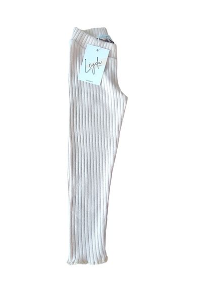 Leydukids ecru corduroy camisole girls' leggings