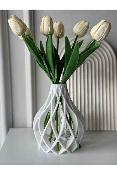 DREAM MODE 3D Dekoratif Modern Tasarımlı şık ve zarif. Gösterişli Sahha Vazo....