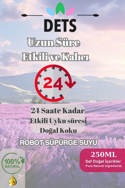 Dets Lavanta Kokulu Akıllı Robot Süpürge Suyu – Mop ve Yüzey Temizleyici 250ml | Ferah ve Huzurlu