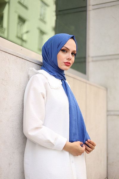 Melodi Scarf Σάλι Indigo Bamboo Crash