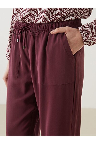 LC Waikiki LCW Grace  Beli Lastikli Havuç Kesim Kadın Pantolon