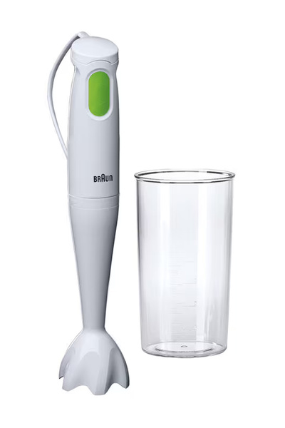 Braun خلاط يدوي MQ100 Multiquick 1 Tribute Collection، صانع حساء، أبيض، مصنوع من البلاستيك