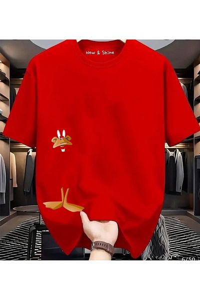 New Shine 1 T-Shirt Is a Gift for Purchases of 6 or More in the Cart - Donald Duck Printed Oversize T-Shirt