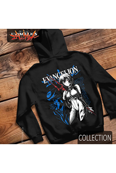 SHINOBIX Evangelion Anime Rei Ayanami Oversize Hooded Hoodie