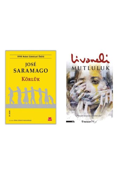 Kırmızı Kedi Yayınları Körlük - Jose Saramago - Mutluluk - Zülfü Livaneli