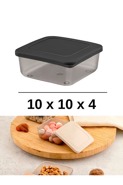Mapple Home 12-Piece Mini Breakfast and Storage Bowl - with Square Lid, for Chocolate Cookies