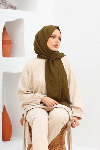 Melodi Scarf Bamboo Kraş - Copper Shawl