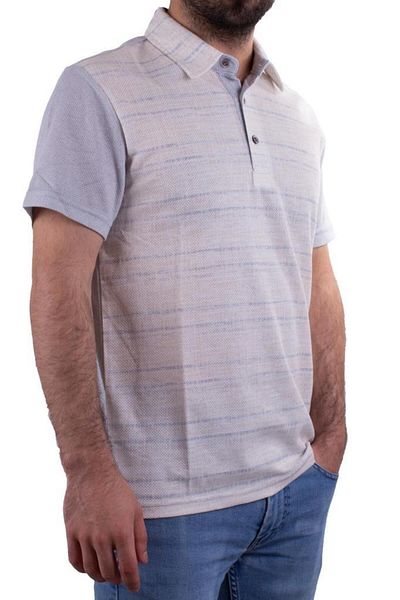 Twister Jeans Ανδρικό μπλουζάκι με γκρι γιακά μοντέλο 2281cc