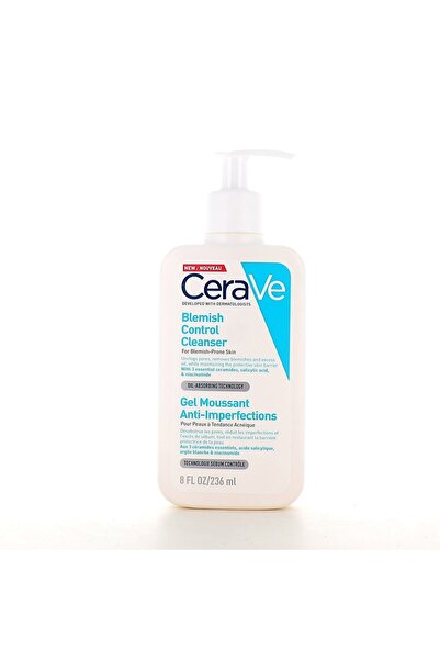 CeraVe منظف الوجه للتحكم في العيوب مع 2% حمض الساليسيليك 236مل