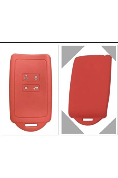 STİLİX GARAGE Husă roșie din silicon pentru cheie pentru Clio 5 Megane 4 Kadj...