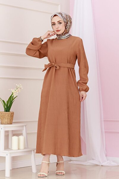 Sevitli Φόρεμα Luna Hijab με ζώνη στη μέση-Ταν