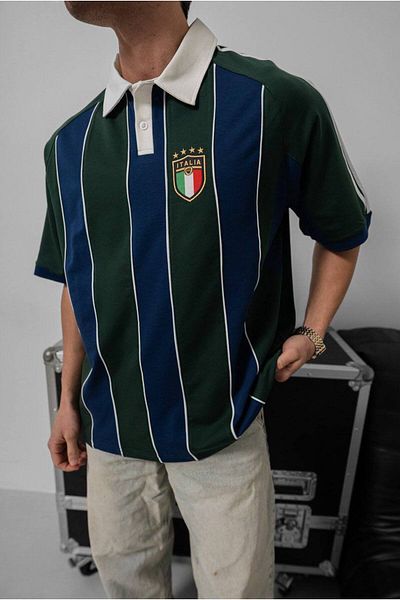İLKCET MODA Μπλουζάκι Italia Embroidery Unisex Oversize