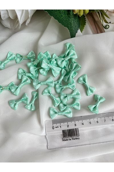 partici dükkanı 20Pcs Polka Dot Bow Tie - Ready-Made Bow Ribbon (2.5cm X 1cm)