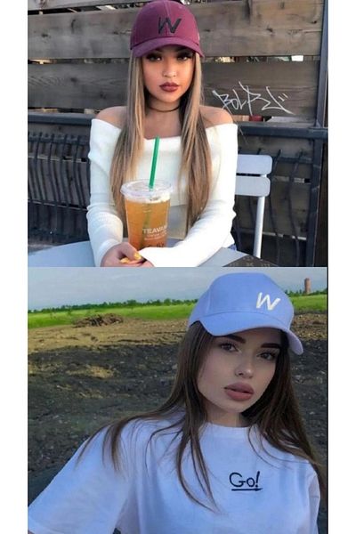 w white stars sports & wear Спортна шапка унисекс, комплект от 2 части с бродирана велкро задна част и регулируема закопчалка