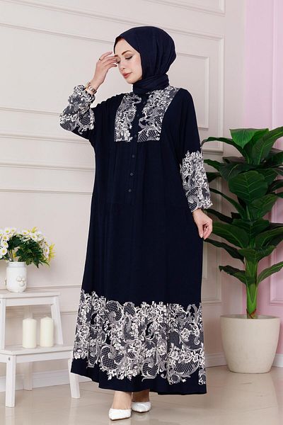 Sevitli Rochie Viscon - Robe Hüma (culoare bleumarin)