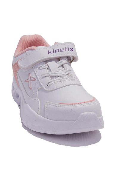 Kinetix Fergus Pu Alb Roz Ortopedic Zilnic Pantofi Sport Fete