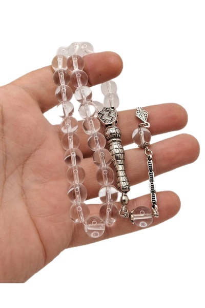 Han Ticarethane Mărgele de rugăciune din sticlă tăiată cu sferă de culoare tr...