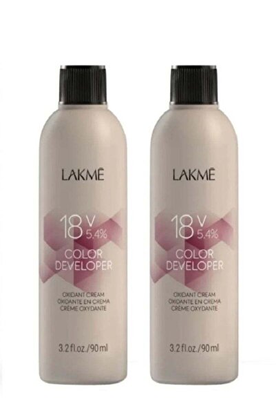 LAKMÉ 2 قطعة من لاكمي مطور لون 18 فولت 5.4٪ - 90 مل