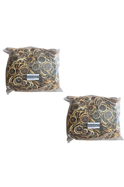 Anamour Natural Dried Lemon and Orange Chips - Sugar-Free Dry Fruit Crisp 2 Pcs 1kg Product