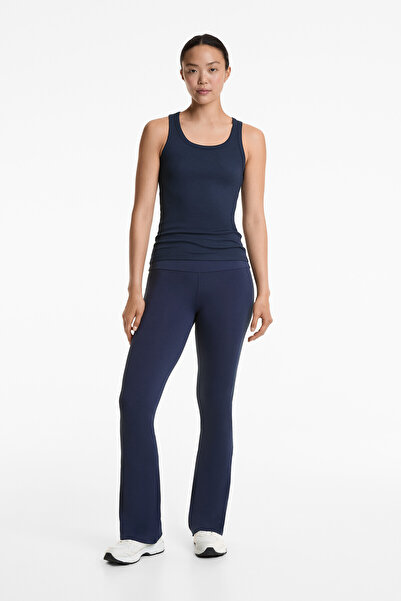 Oysho Sleeveless rib top with cotton and modal